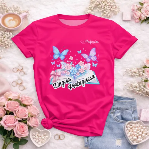 Arte pronta para camisa de lingua portuguesa borboletas formato CDR CorelDraw com varias cores