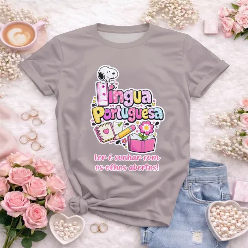 Arte pronta para camisa de lingua portuguesa frase ler e sonhar formato CDR CorelDraw