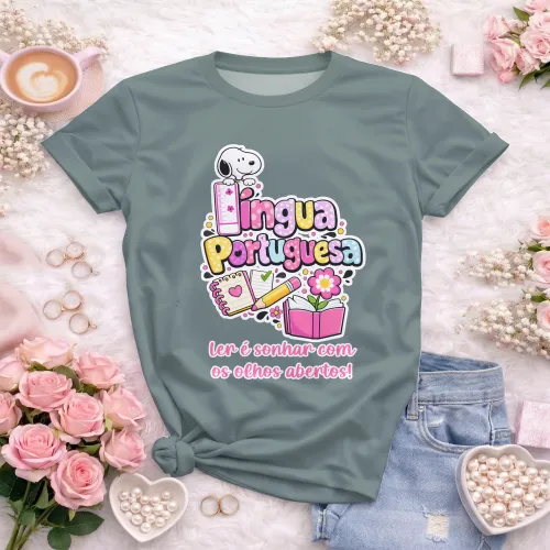 Arte pronta para camisa de lingua portuguesa frase ler e sonhar formato CDR CorelDraw