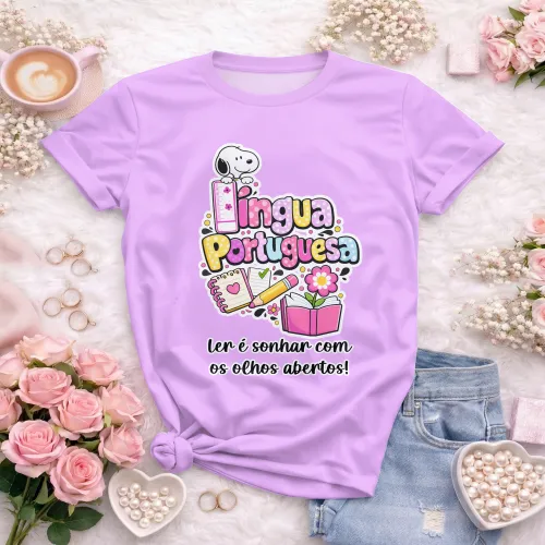 Arte pronta para camisa de lingua portuguesa frase ler e sonhar formato CDR CorelDraw