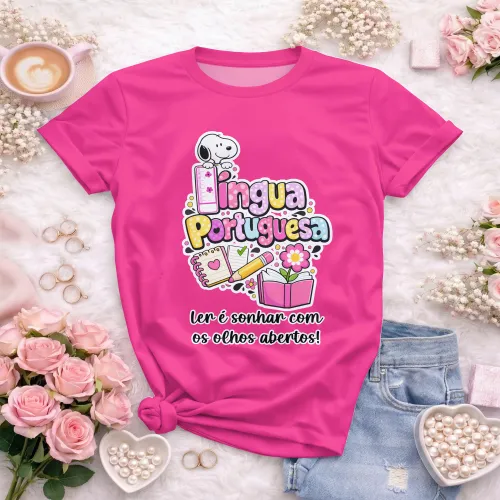 Arte pronta para camisa de lingua portuguesa frase ler e sonhar formato CDR CorelDraw