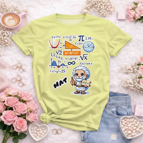 Arte pronta para camisa de matematica geek formulas formato CDR CorelDraw com varias cores