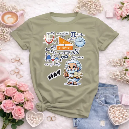Arte pronta para camisa de matematica geek formulas formato CDR CorelDraw com varias cores