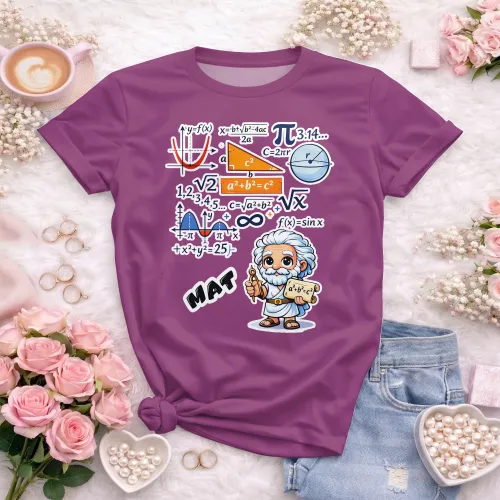 Arte pronta para camisa de matematica geek formulas formato CDR CorelDraw com varias cores