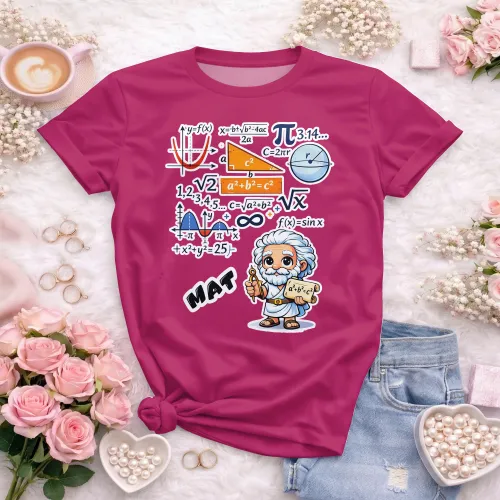 Arte pronta para camisa de matematica geek formulas formato CDR CorelDraw com varias cores