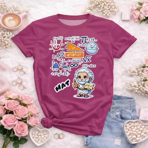 Arte pronta para camisa de matematica geek formulas formato CDR CorelDraw com varias cores