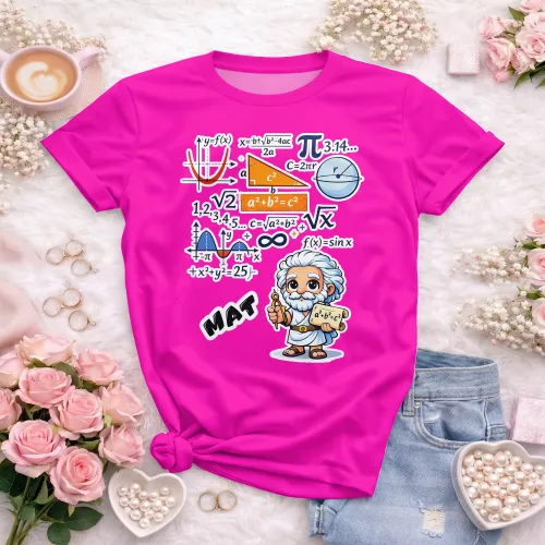 Arte pronta para camisa de matematica geek formulas formato CDR CorelDraw com varias cores