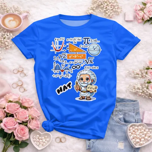 Arte pronta para camisa de matematica geek formulas formato CDR CorelDraw com varias cores
