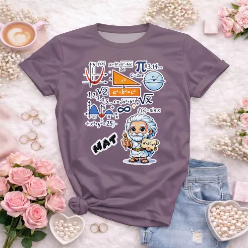 Arte pronta para camisa de matematica geek formulas formato CDR CorelDraw com varias cores