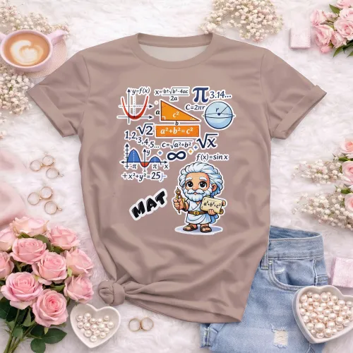 Arte pronta para camisa de matematica geek formulas formato CDR CorelDraw com varias cores