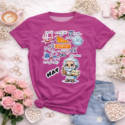 Arte pronta para camisa de matematica geek formulas formato CDR CorelDraw com varias cores
