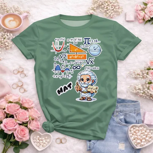 Arte pronta para camisa de matematica geek formulas formato CDR CorelDraw com varias cores
