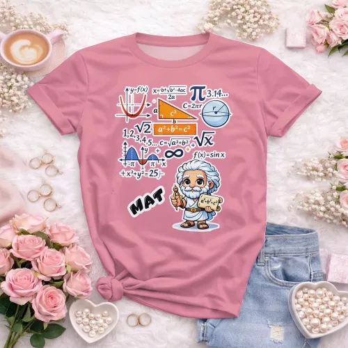 Arte pronta para camisa de matematica geek formulas formato CDR CorelDraw com varias cores