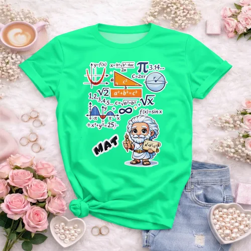 Arte pronta para camisa de matematica geek formulas formato CDR CorelDraw com varias cores