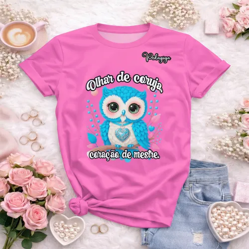 Arte pronta para camisa de pedagogia educacao formato CDR CorelDraw com varias cores