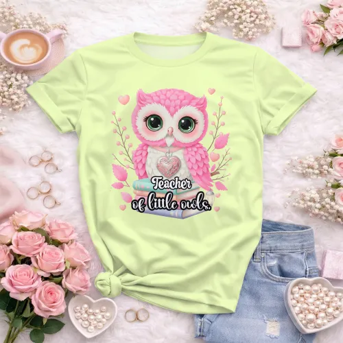 Arte pronta para camisa de pedagogia infantil coruja livros formato CDR CorelDraw com varias cores