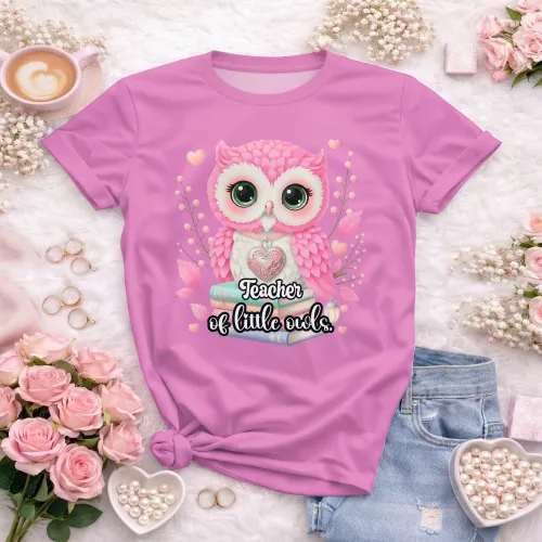 Arte pronta para camisa de pedagogia infantil coruja livros formato CDR CorelDraw com varias cores