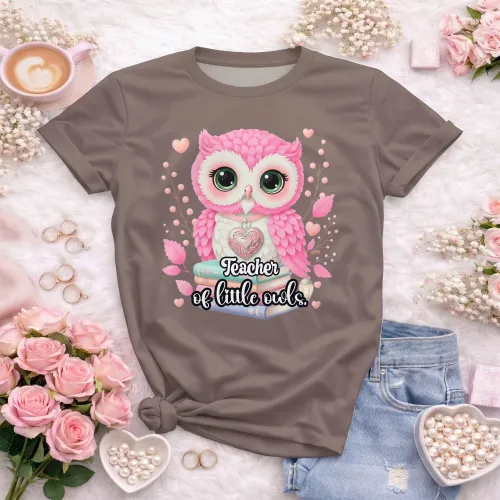 Arte pronta para camisa de pedagogia infantil coruja livros formato CDR CorelDraw com varias cores