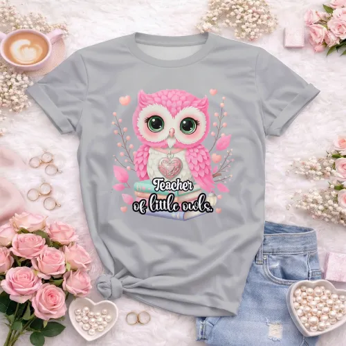 Arte pronta para camisa de pedagogia infantil coruja livros formato CDR CorelDraw com varias cores
