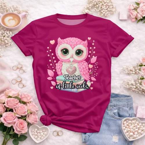 Arte pronta para camisa de pedagogia infantil coruja livros formato CDR CorelDraw com varias cores