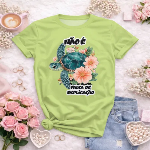 Arte pronta para camisa professora estudantil tartaruga falta de explicacao formato CDR CorelDraw com varias cores