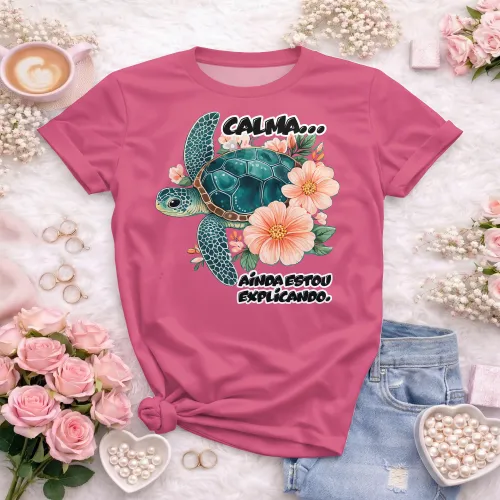 Arte pronta para camisa professora tartaruga calma ainda estou explicando formato CDR CorelDraw com varias cores