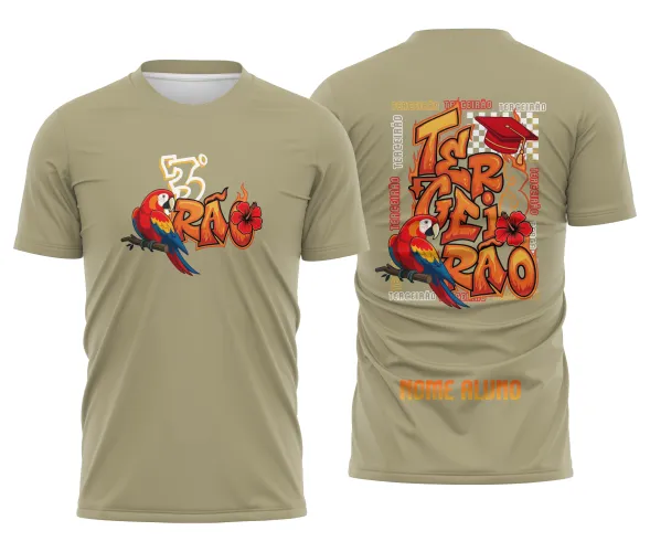 Arte Camisa Terceirão Arara Vermelha – CDR Pronto
