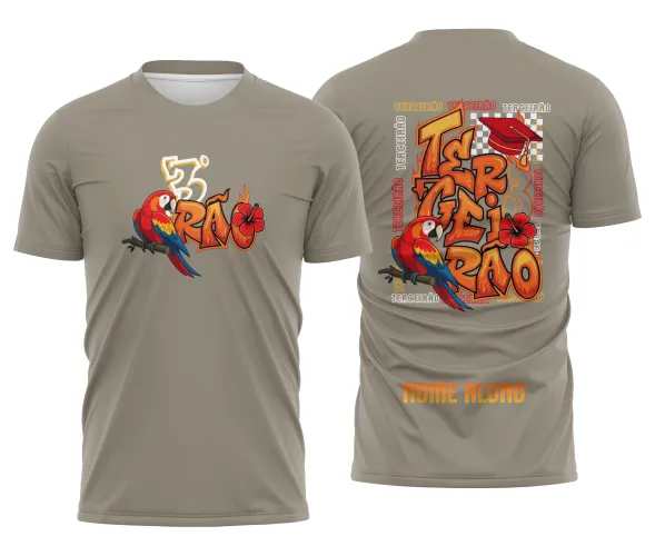 Arte Camisa Terceirão Arara Vermelha – CDR Pronto