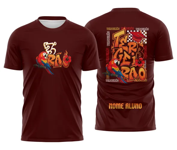 Arte Camisa Terceirão Arara Vermelha – CDR Pronto