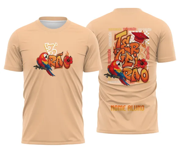 Arte Camisa Terceirão Arara Vermelha – CDR Pronto