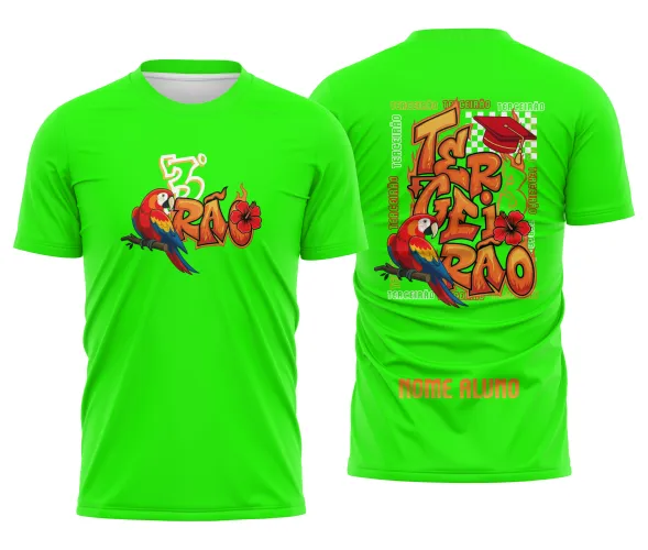 Arte Camisa Terceirão Arara Vermelha – CDR Pronto