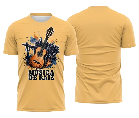 Arte pronta para camisa viola sertaneja rustica musica de raiz formato CDR CorelDraw com varias cores