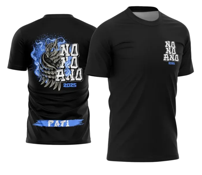 Arte Camiseta Nono Ano Coruja – Estampa Uniforme Escolar