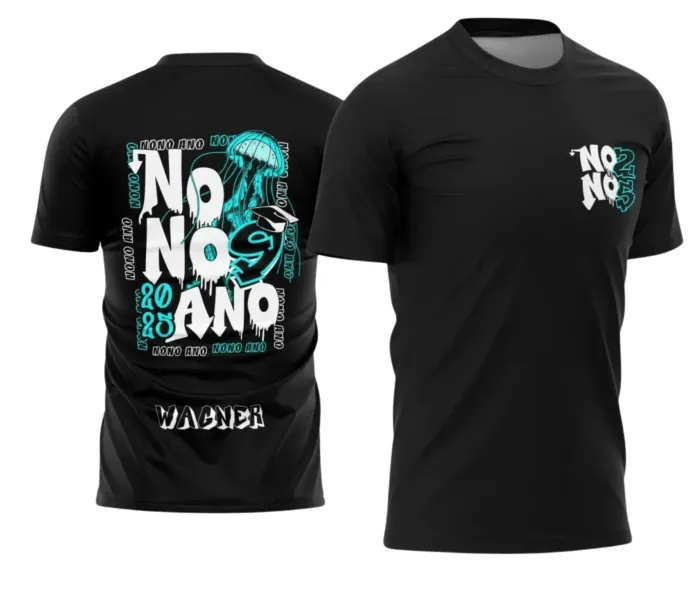 Arte Camiseta Nono Ano Água-Viva – Estampa Uniforme Escolar