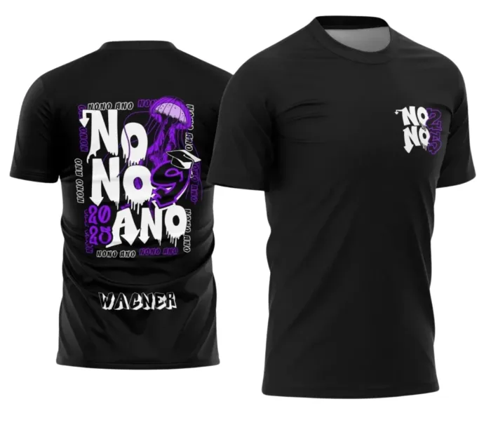 Arte Camiseta Nono Ano Água-Viva – Estampa Uniforme Escolar