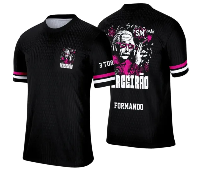 Arte Camiseta Terceirão Albert Einstein – Estampa Uniforme Escolar