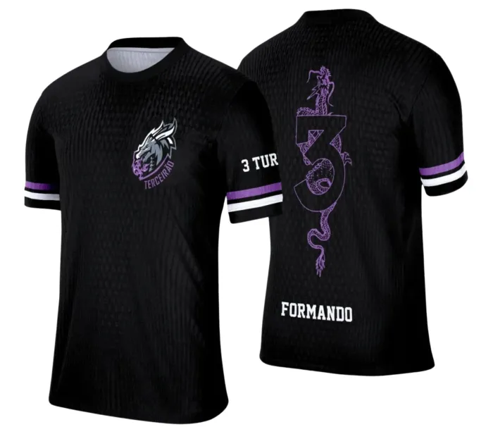 Arte Camiseta Terceirão Dragão – Estampa Uniforme Escolar