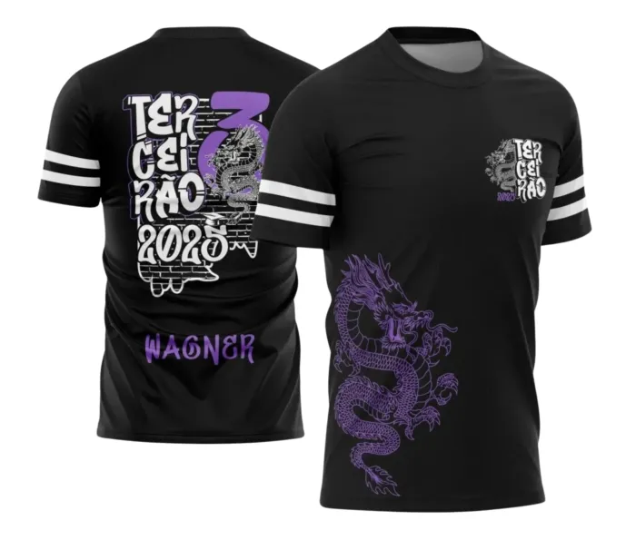 Arte Camiseta Terceirão Dragão – Estampa Uniforme Escolar