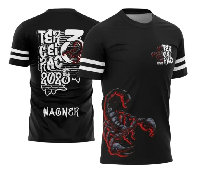 Arte Camiseta Terceirão Escorpião – Estampa Uniforme Escolar