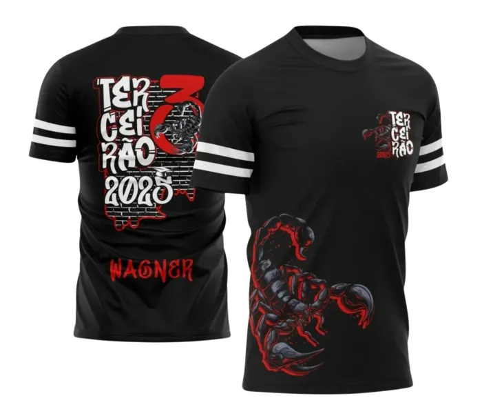 Arte Camiseta Terceirão Escorpião – Estampa Uniforme Escolar