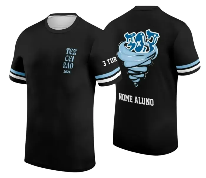 Arte Camiseta Terceirão Furacão – Estampa Uniforme Escolar