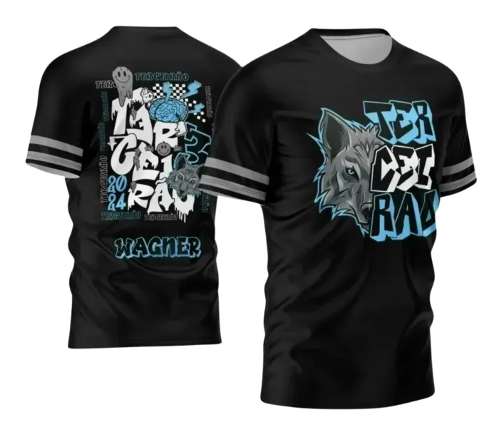 Arte Camiseta Terceirão Lobo – Estampa Uniforme Escolar