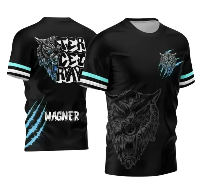 Arte Camiseta Terceirão Lobo – Estampa Uniforme Escolar