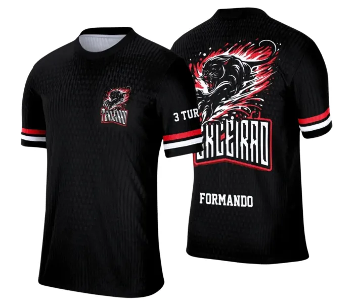 Arte Camiseta Terceirão Pantera – Estampa Uniforme Escolar