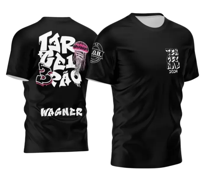 Arte Camiseta Terceirão Água-Viva – Estampa Uniforme Escolar
