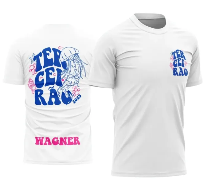 Arte Camiseta Terceirão Água-Viva – Estampa Uniforme Escolar