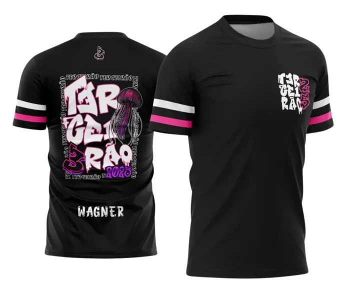 Arte Camiseta Terceirão Água-Viva – Estampa Uniforme Escolar