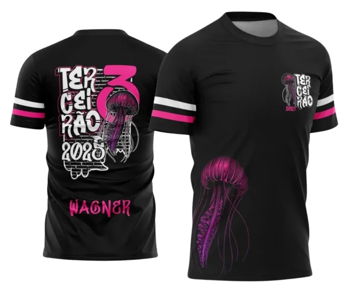 Arte Camiseta Terceirão Água-Viva – Estampa Uniforme Escolar