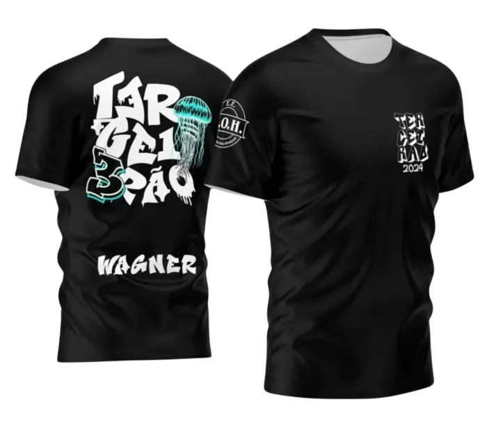 Arte Camiseta Terceirão Água-Viva – Estampa Uniforme Escolar