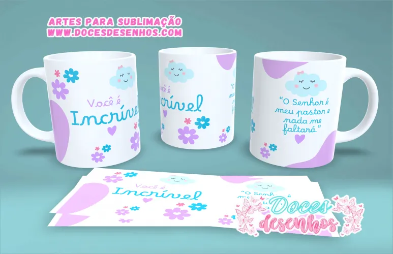 Arte Cristã para Canecas – Pronta para Personalizar